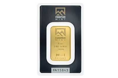 1 oz Gold Bar – Shiny Finish